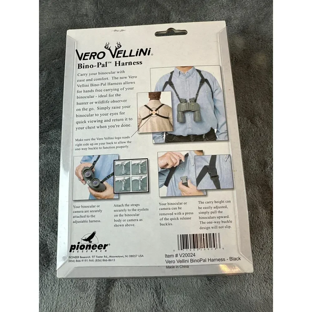 New in box Vero Vellini Bino-Pal™ Harness to carry binoculars or a camera.